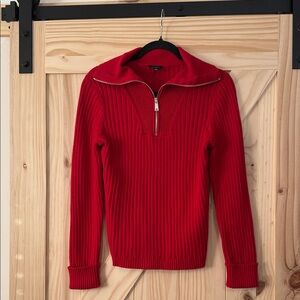 NWT Talbots Vibrant Red Knit Sweater